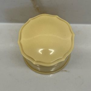 Antique Art Deco 1920s French Ivory Round Container Glass Liner Insert Celluloid